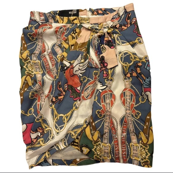 Love Moschino Dresses & Skirts - Love Moschino Multicolor Printed wrap skirt woman’s size 4